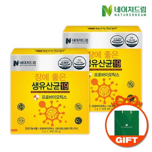 기타 [네이처드림] 장에 좋은 생유산균12 2g x 30포(60g) 3박스, 60g