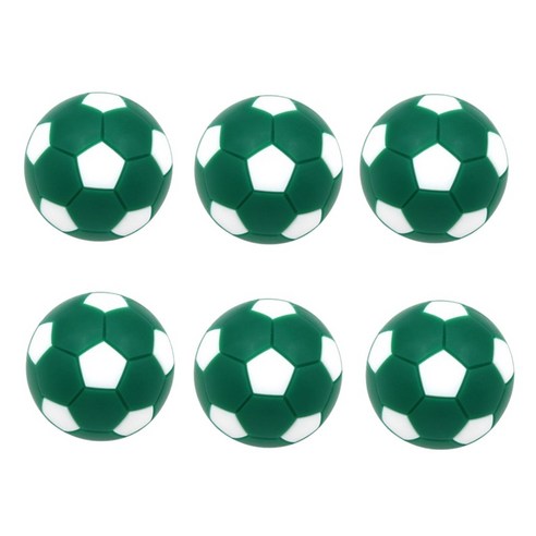 ZLD 6pcs 32mm 테이블 축구 축구 축구 공 fussball 교체 녹색, 초록