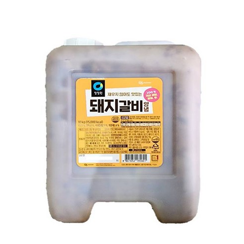 청정원 돼지갈비양념 말통 10kg WJT, 1통