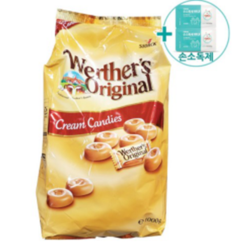 코스트코 웨더스 오리지날 버터 크림 캔디 1000G + 사은품, 1kg, 1개