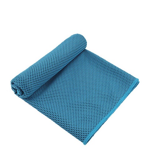 LIXADA 얼음 실크 차가운 감지 운동 수건 닦아 땀 빠른 건조 멋진 아이스 타월, 1개, Blue