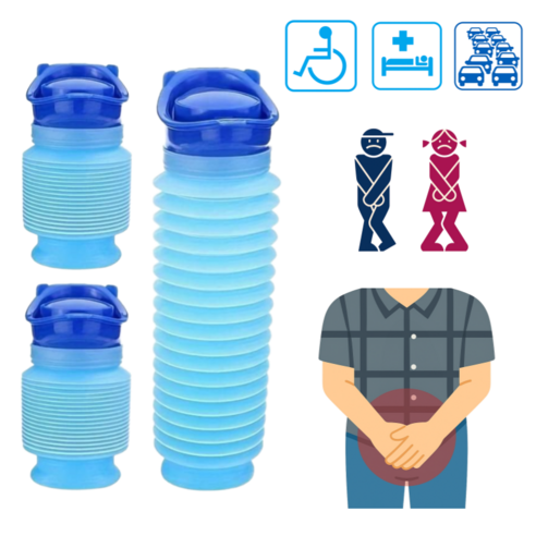 "혹시 몰라" 준비하는 안심! 접이식 휴대용 변기로 불안 해소! 간이화장실