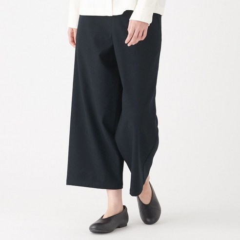 무인양품 MUJI 여성 스트레치 기모 이지 와이드 팬츠 W9AE242