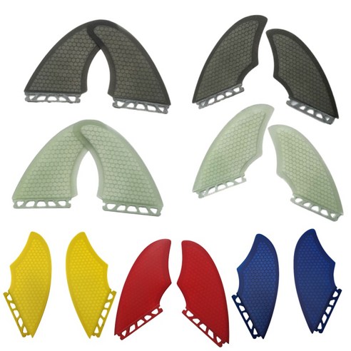 UPSURF 퓨처 핀 트윈 핀 허니콤 서핑 핀 카약 액세서리 서핑 보드 핀 퀼라스 킬 핀 중앙 킬 사이드 핀 서핑, 4.FK 2pcs side fin SM, FK 2pcs side fin CL