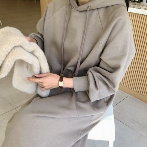 걸스데일리 [Muse12]나그랑 후드기모 원피스
