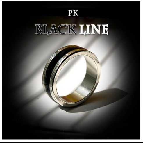 PK Ring 블랙라인 자석반지, 25호(안지름2.1cm), 1개