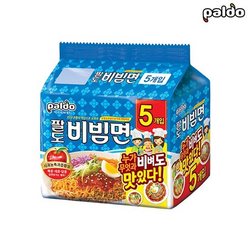 팔도 비빔면 5봉, 5개