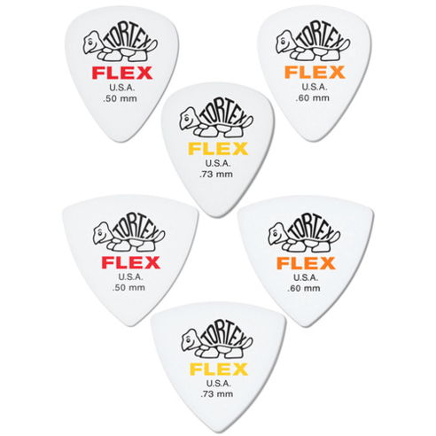 던롭 피크 톨텍스 플렉스 Dunlop TORTEX FLEX TRIANGLE Pick, 플랙스 스탠다드 0.5mm