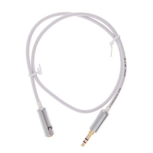 AUX 입력용 금도금 접점이 있는 3.5mm 잭 케이블/연장 케이블, 설명, 0.5 미터, 설명