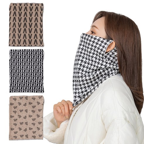 뜨거운 여름, 자외선 차단 필수품: 디즈마 자외선차단 넥워머 골프 마스크 버프 4종 세트