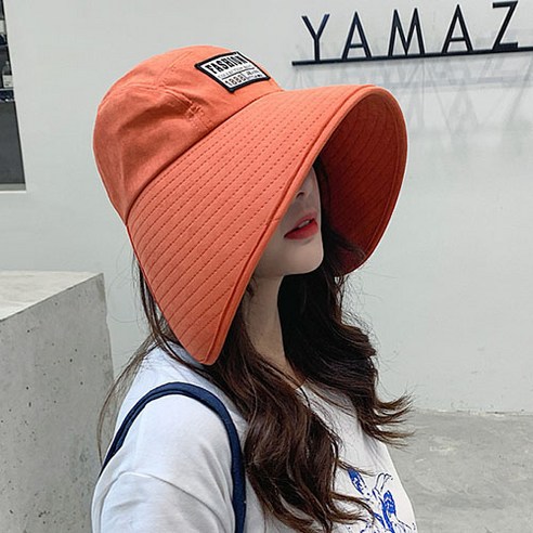 한수위 여성 썬캡 햇빛 가리개 자외선 차단 챙넓은 사파리 큰창 모자