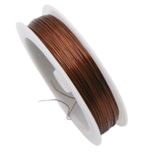 컬러 공예철사 0.3mmx50m, 09 브라운, 1개