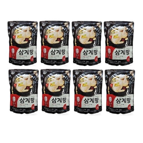 35년 닭고기 전문 밀리원 유황 삼계탕 1000g 대용량 / 여름 몸보신 보양식 초복 중복 말복, 1kg, 8개