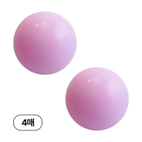 디어플레이스 90cm 대형 원형 풍선, 4매, 18_쿨핑크