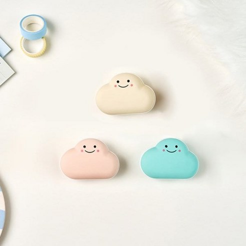 단미 단미 구름 손난로 USB 충전식 양면발열 보조배터리 3600mAh, 화이트