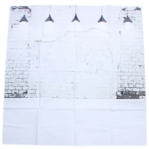 노 브랜드 3x5ft 비닐 배경 퇴색 된 회색 벽돌 벽 사진 스튜디오 촬영 사진에 대 한 풍 화 흰색, 사진 배경 천