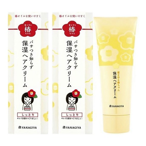 야나기야 모발을 보호하는 하루짱 보습 헤어 크림, 120g, 2개
