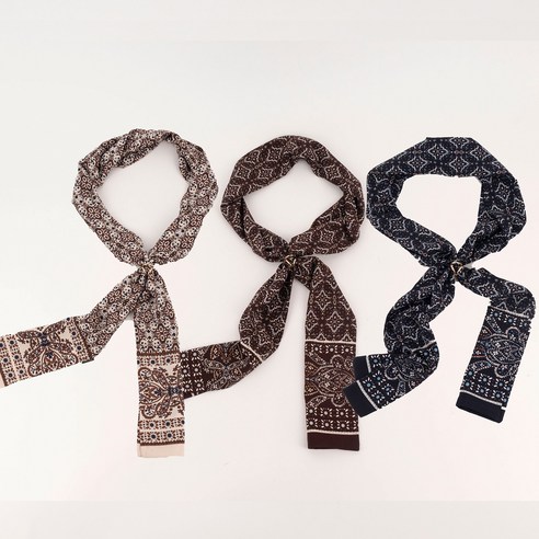 [중년의 품격] 고품격 세련된 패턴 무늬 스카프