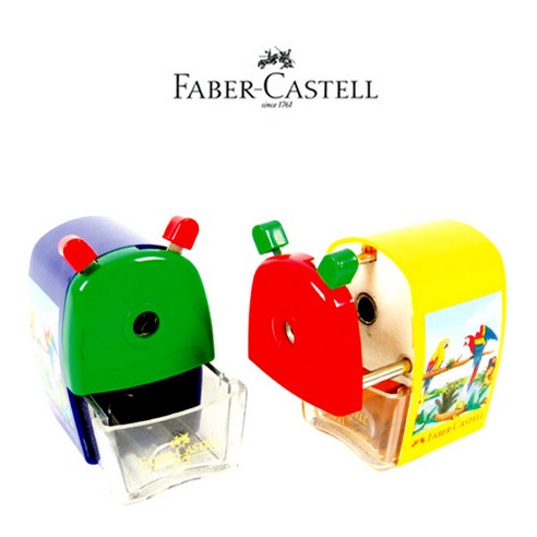 Faber-Castell 파버카스텔 핸들 연필깎이(소), 색상-랜덤발송