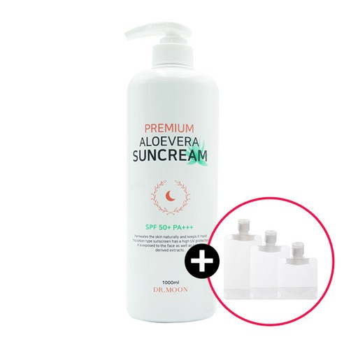 닥터문 알로에베라 초대용량 프리미엄 보습 선크림 1000ml SPF50+ PA+++, 1개