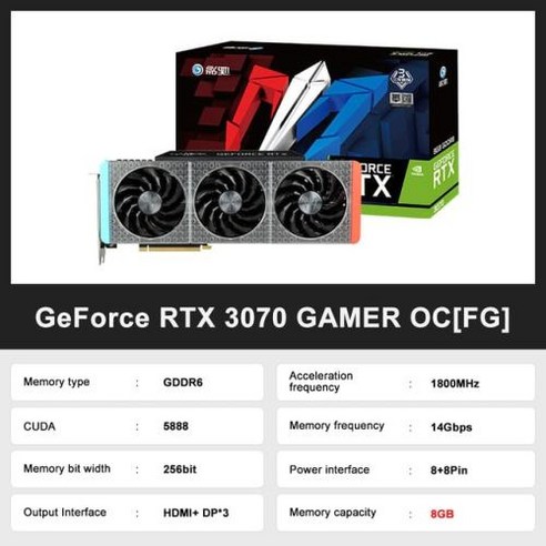 GALAXY 비디오 카드 NVIDIA GDDR6X 그래픽 RTX3070TI RTX 3070 RTX3080TI 3080 8G 10G 12G LHR 밍, RTX3080 Black, RTX3080 Black Best Top5