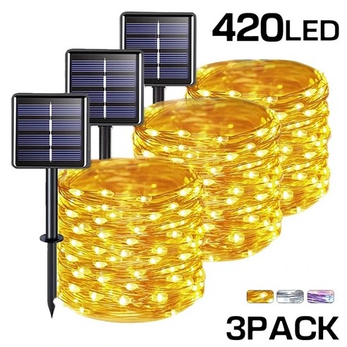 태양광 LED 구리 와이어 화환