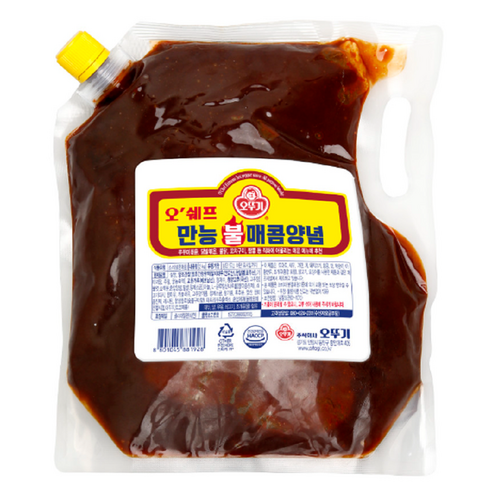 오뚜기 오쉐프 만능 불 매콤양념 2kg, 2개 달고맵고김치핫소스