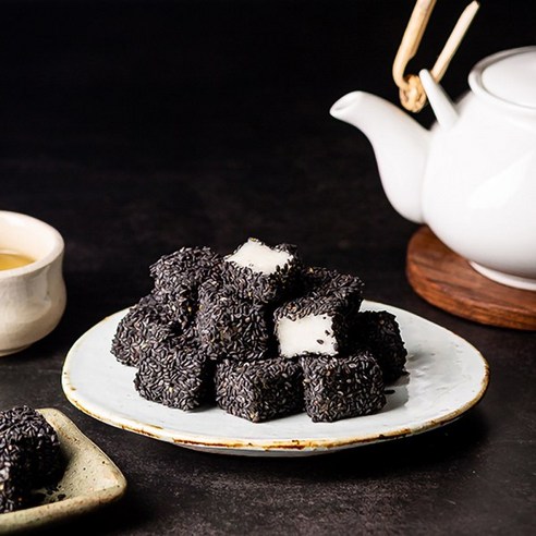 착한떡찰떡세트 [착한떡] 한입 검정깨인절미 100g X 10팩, 1