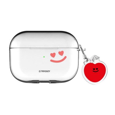와글와글 에어팟프로 / 에어팟프로2 클리어 케이스+키링 세트, 와글와글-사랑이, AirPods Pro