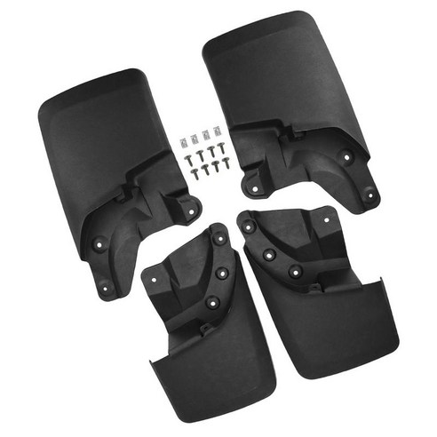 4Pcs 가드 머드 가드 세트 Toyota Tacoma 2016-21 머드 가드에 적합, {"사이즈":"450mm"}, {"수건소재":"플라스틱"}, 검은 색