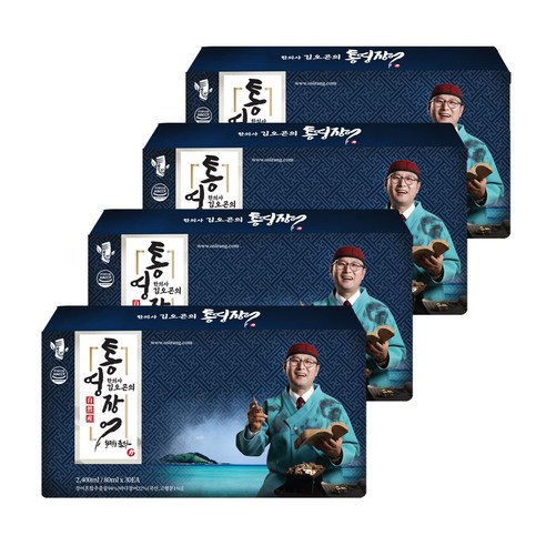 김오곤 통영장어 진액 활력을 품다 국내산 기력회복 보양식 장어엑기스, 2400ml, 4박스