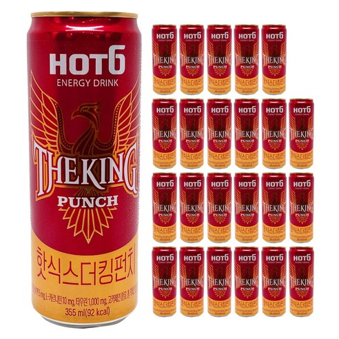 칠성 핫식스 더킹 펀치, 355ml, 24개