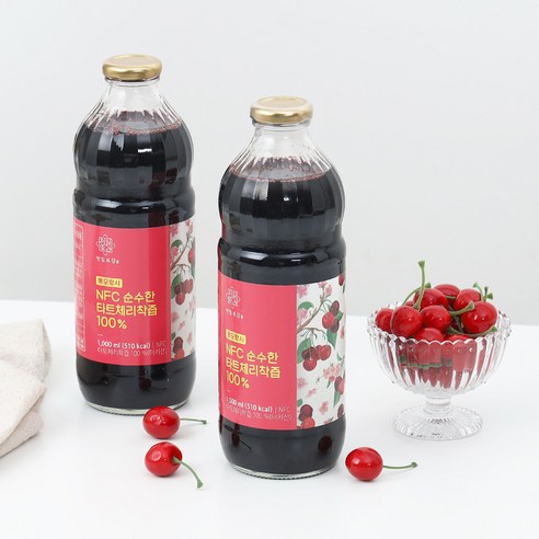 몽모랑시 타트체리 착즙 NFC 1000ml, 2개, 1L