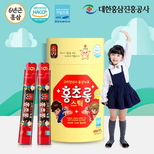 홍초롱 어린이 홍삼 녹용 스틱 30포 (맛있는 유아 키즈 홍삼 진액), 10g, 1개