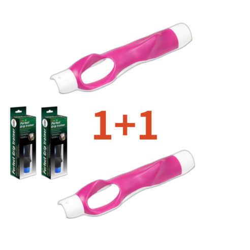 그로드 골프 그립 교정기 자세교정, 핑크1+1, 1세트