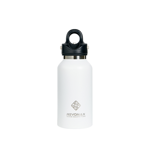 레보맥스v2 원터치 텀블러 대용량 보온보냉 REVOMAX 보온병, 12oz(355ml) 스노우화이트