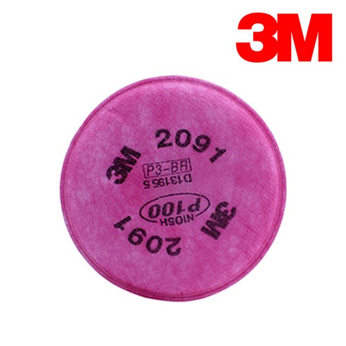 3M 2091 방독 방진 마스크 필터 1봉 2개입