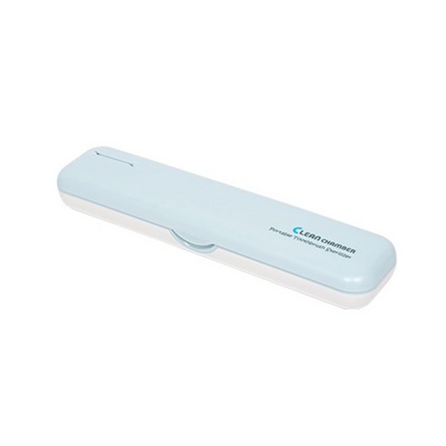 크린챔버 UV-C LED DK-800 BAT+USB충전겸용 휴대용칫솔살균기 (국내제조), 블루