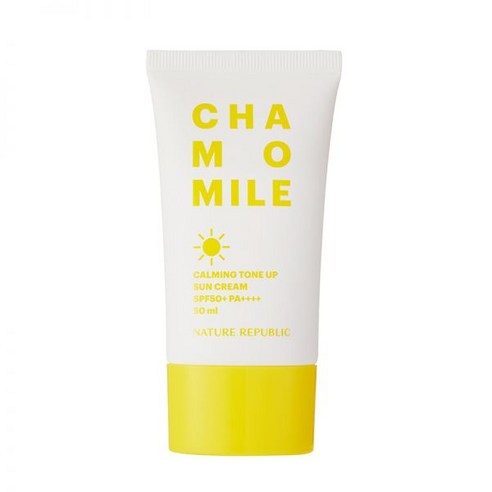 네이처리퍼블릭 캐모마일 카밍 톤업 선크림 50ml SPF50+, 카밍 톤업 선블럭 50mlx2