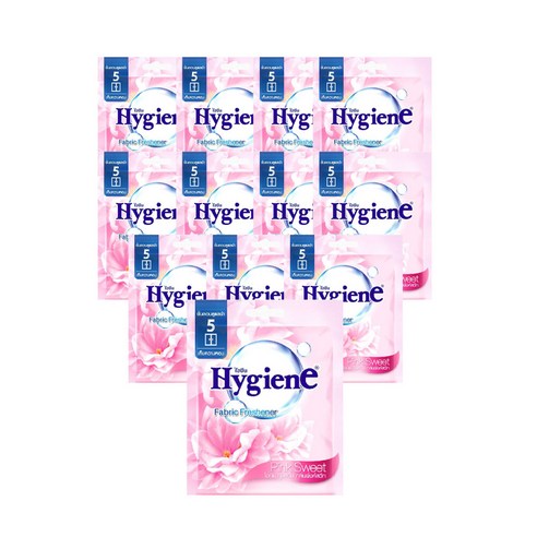하이젠 옷장용 차량용 퍼퓸 방향제 핑크 스위트, 8g, 12개