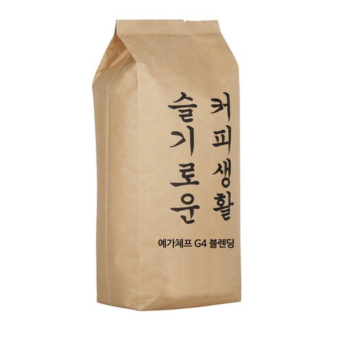 슬기로운 커피생활 예가G4 블랜딩 원두, 홀빈, 1kg, 1개