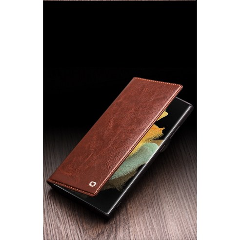 세련되고 실용적인 루스톤 파라곤 소가죽 플립 지갑형 케이스