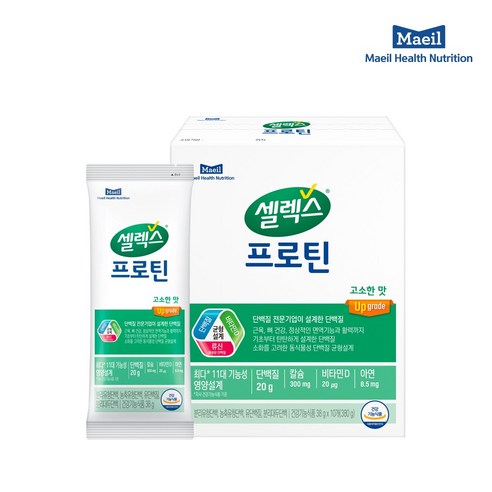 셀렉스 프로틴 고소한맛 스틱 1박스 [38g x 10포] (10일분), 38g 셀렉스코어프로틴
