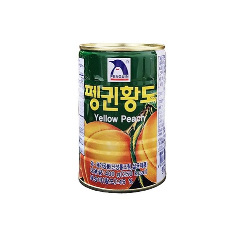 펭귄 황도 2절, 400g, 3개