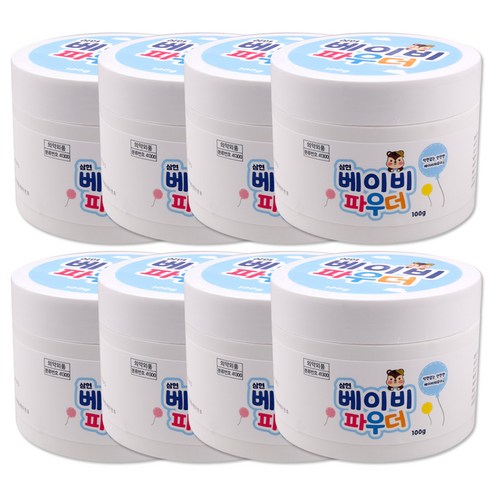 토닥 베이비파우더, 100g, 8개