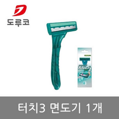 도루코 일회용면도기 터치3면도기 TP900-1P 개별포장, 1개입, 10개