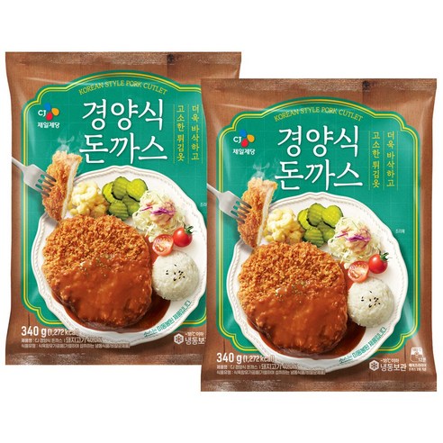 CJ 경양식돈까스, 2개, 340g