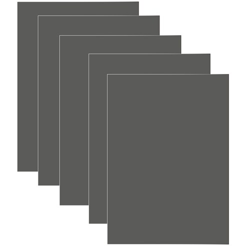 다한진 컬러 포맥스판 A3(297mm*420mm*3T) 두께3mm 교재용 미술용 DIY용, 5개, 회색