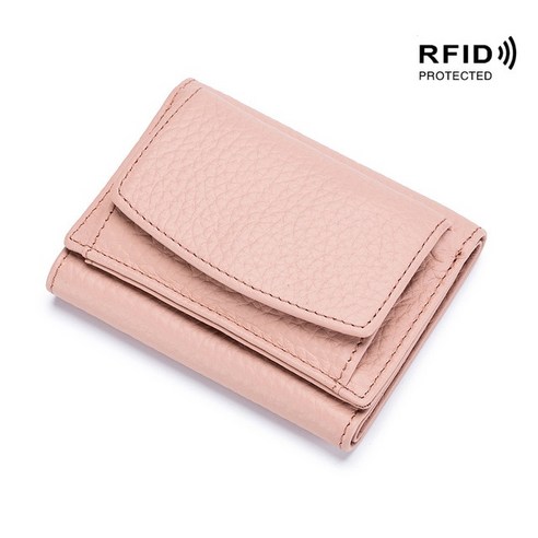 여성 가방 미니 동전 주머니 Rfid 차단 천연 가죽 지갑 패션 소형 디자이너