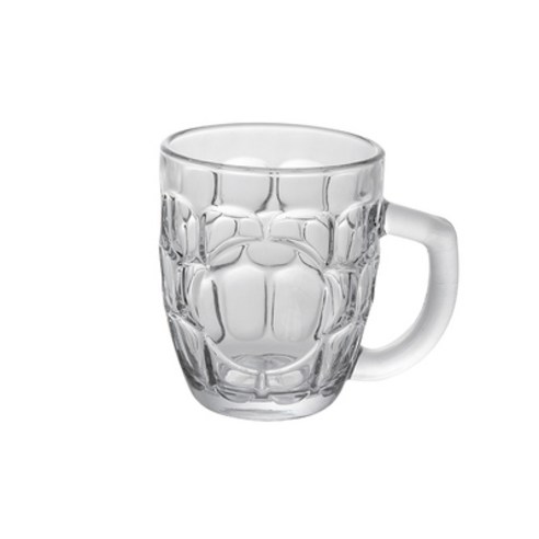 KORELAN 손잡이가있는 가정용 투명 유리 물 컵 차 컵 유리 컵 아침 식사 우유 컵 우유 차 음료 컵 맥주 잔, 트럼펫